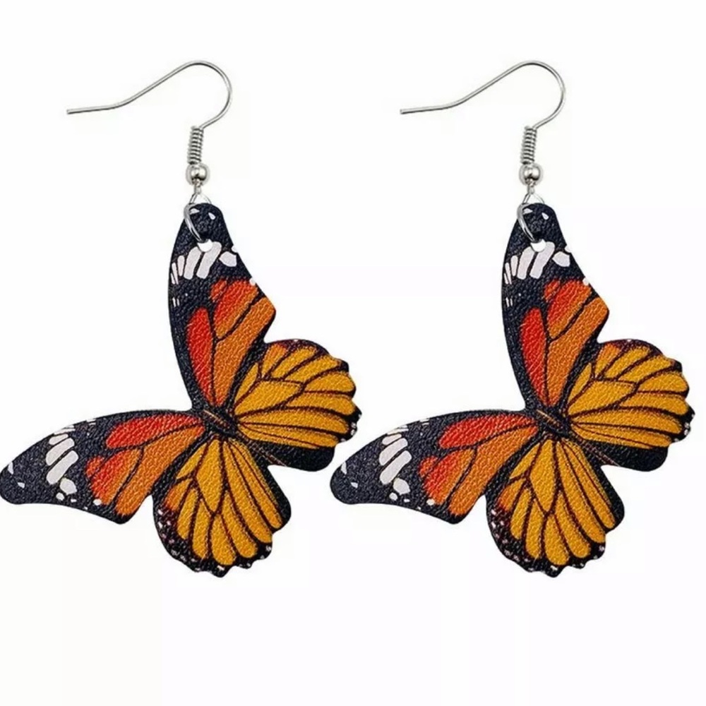 Butterfly Boho leather Earrings!!! New!!!